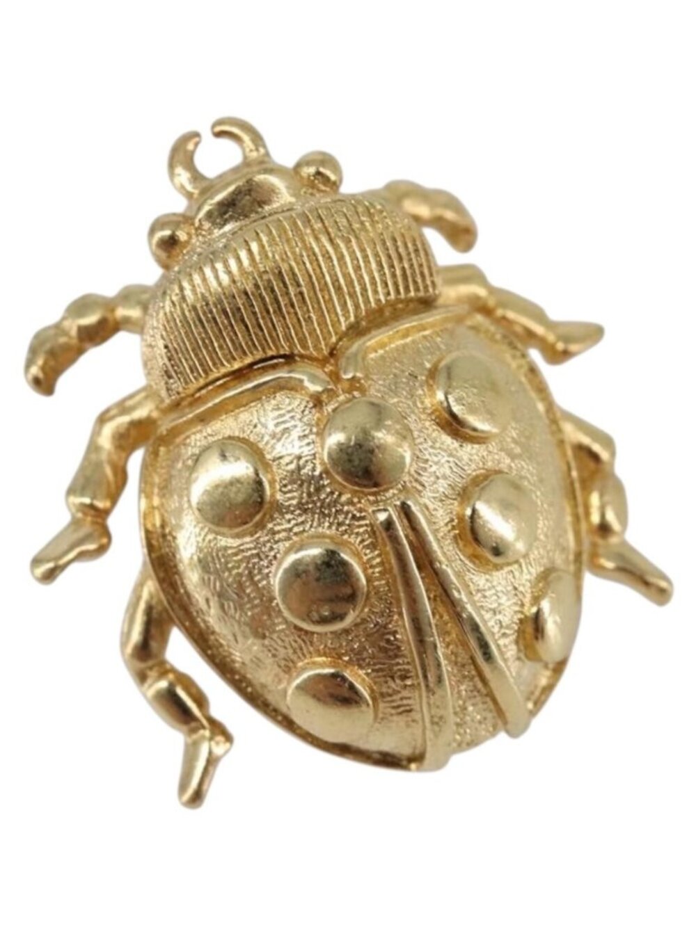 Christian Dior Ladybug Brooch metal Gold